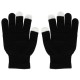 Γάντια / Gloves for touch screens BLACK WITH SKULL 