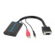POWERTECH Μετατροπέας από VGA-USB-3.5mm audio jack σε HDMI 1.4V, 0.2m