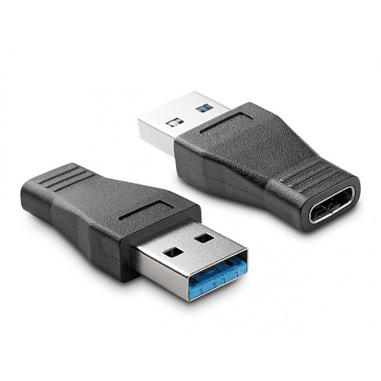 POWERTECH Adapter USB Type-C female σε USB 3.0, μαύρο