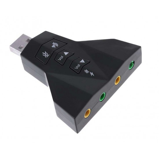 POWERTECH USB κάρτα ήχου 7.1CH, με έξοδο μικρόφωνου και ακουστικ&o