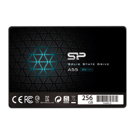 SILICON POWER SSD A55 256GB, 2.5", SATA III, 560-530MB/s 7mm, TLC