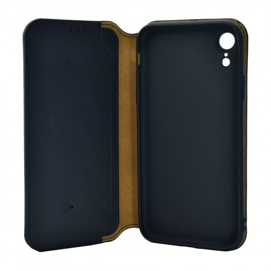 POWERTECH Θήκη Slim Leather για iPhone XR, μαύρη
