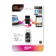 SILICON POWER Dual USB Flash Drive C31, USB 3.1 & Type C, 32GB, μαύρο