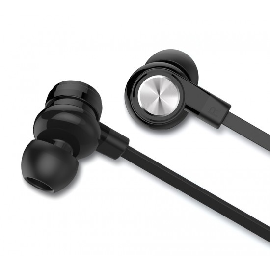 CELEBRAT earphones με μικρόφωνο D9, 10mm, 1.2m, μαύρα