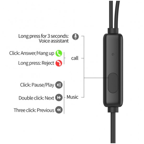 CELEBRAT earphones G13 με μικρόφωνο, 10mm, 1.2m, μαύρο