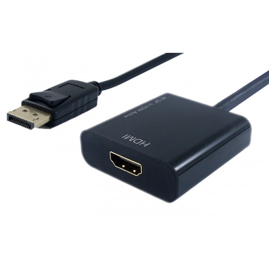 POWERTECH converter DisplayPort σε HDMI PTH-033, active, 4K, μαύρο