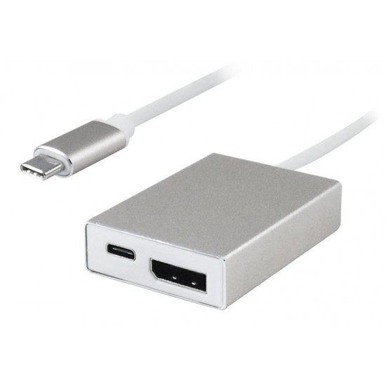 POWERTECH converter Type-C σε DisplayPort + Type-C + USB 3.0 PTH-040