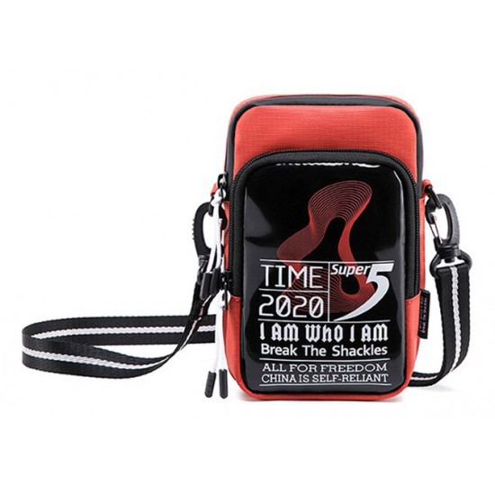 SUPER FIVE τσάντα ώμου K00110-OR, κόκκινη
