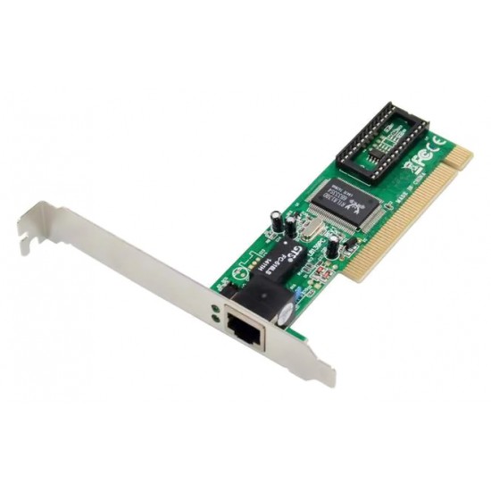 POWERTECH κάρτα επέκτασης PCIe σε 1x RJ45 ST701, RTL8139D