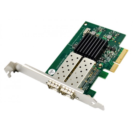 POWERTECH κάρτα επέκτασης PCIe σε Dual SFP ST722, JL82576EB