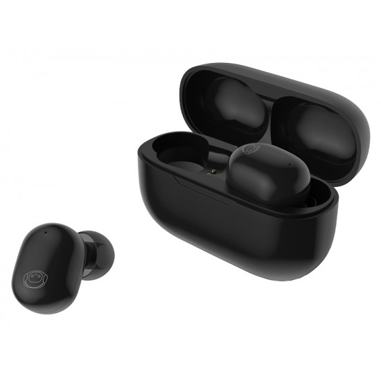 CELEBRAT earphones με θήκη φόρτισης W7, True Wireless, μαύρα