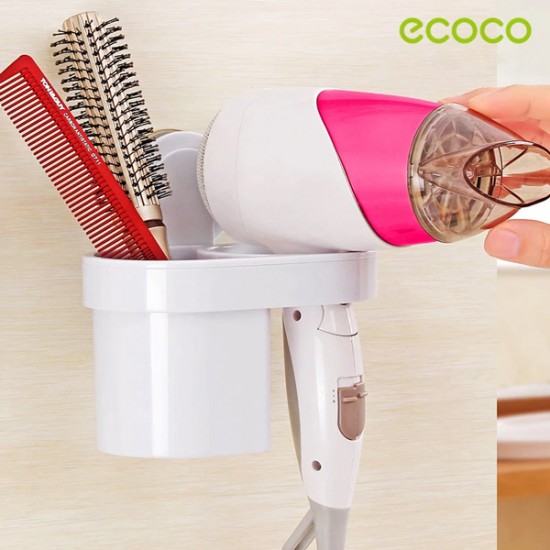 ECOCO βάση οδοντόβουρτσας και σεσουάρ μαλλιών E1509, λεύκη