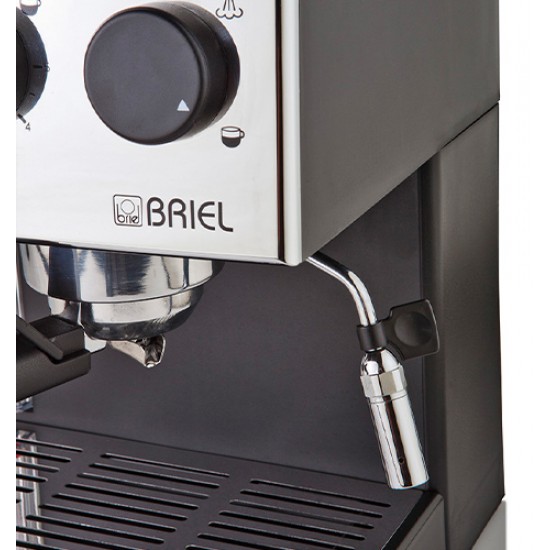 BRIEL μηχανή espresso ES62A, 19 bar, μαύρη, 10 χρόνια εγγύηση