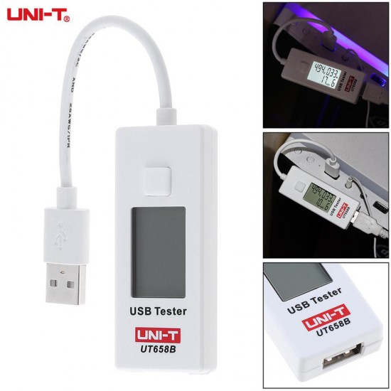 UNI-T USB συσκευή έλεγχου καλωδιώσεων UT658B, με οθόνη
