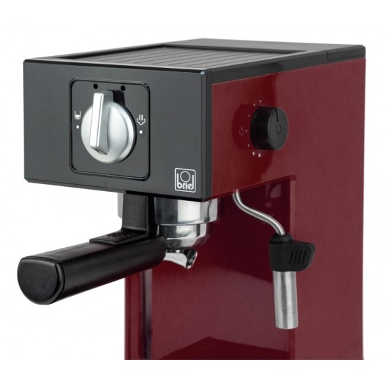  BRIEL μηχανή espresso A1, 1000W, 20 bar, μπορντό, 10 χρόνια εγγύηση