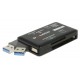 DELOCK card reader USB 3.2 91758 για CF/SD/Micro SD/MS/M2/xD, μαύρο