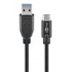 GOOBAY καλώδιο USB 3.0 σε USB-C 67890, 5Gbit/s, 1m, μαύρο