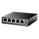 TP-LINK Easy Smart Switch TL-SG105PE, 5-Port Gbit, 4-Port PoE+, Ver. 2.0