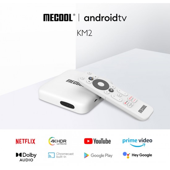 MECOOL TV Box KM2, Google & Netflix certificate, 4K, 2/8GB, WiFi, And 10