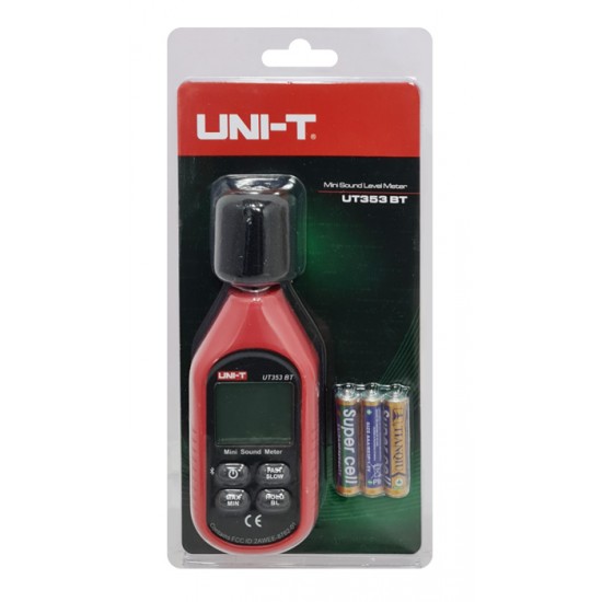 UNI-T ψηφιακό ντεσιμπελόμετρο UT353BT, 30-130dB, Bluetooth