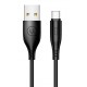 USAMS καλώδιο USB-C σε USB US-SJ267, 2A, 1m, μαύρο