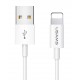 USAMS καλώδιο Lightning σε USB US-SJ283, 2A, 1m, λευκό