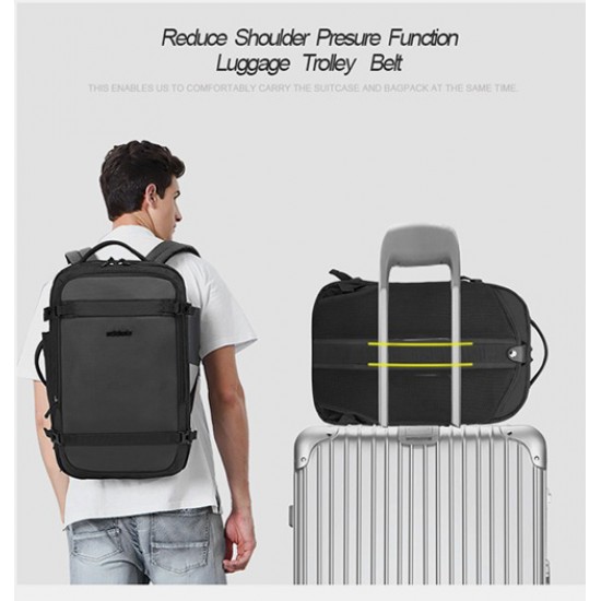 ARCTIC HUNTER τσάντα πλάτης B00188 με θήκη laptop 15.6