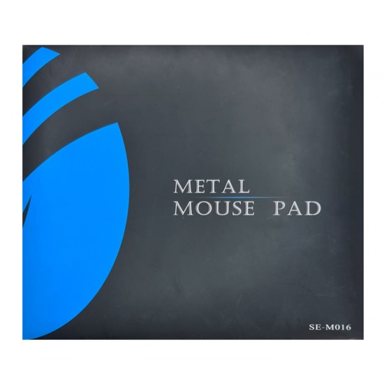 Μεταλλικό mouse pad CT-MP24-AS, 246x202x2mm, ασημί/μαύρο