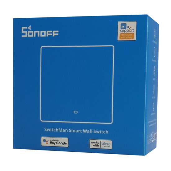 SONOFF smart διακόπτης M5-1C-86, μονός, WiFi, γκρι