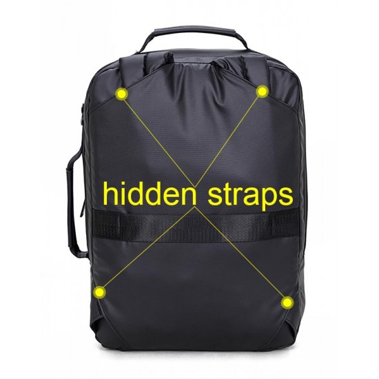 ARCTIC HUNTER τσάντα πλάτης 1500346-BK με θήκη laptop 15.6