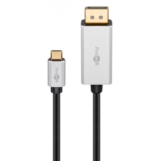 GOOBAY καλώδιο USB-C σε DisplayPort 60177, HDR, 8K, copper, 3, μαύρο