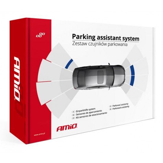 AMIO σύστημα παρκαρίσματος 02287, 4 μαύροι αισθητήρες, LED indicator