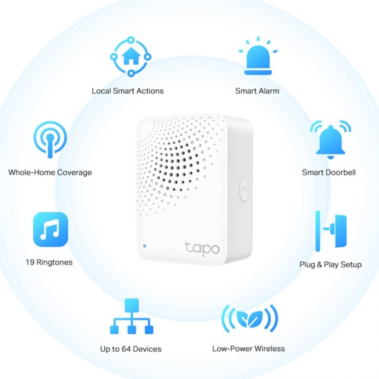 TP-LINK Smart Hub Tapo H100 με κουδούνισμα, Wi-Fi, Ver 1.0