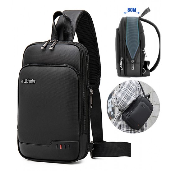 ARCTIC HUNTER τσάντα Crossbody XB00113-BK, αδιάβροχη, μαύρη
