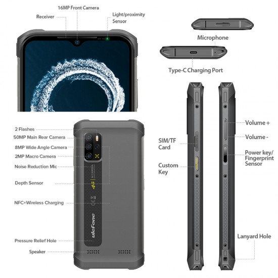 ULEFONE smartphone Armor 12S 4G, 6.52