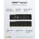 GOOBAY HDMI switch 58489, 4-in σε 1-out, 4K/60Hz, μαύρο