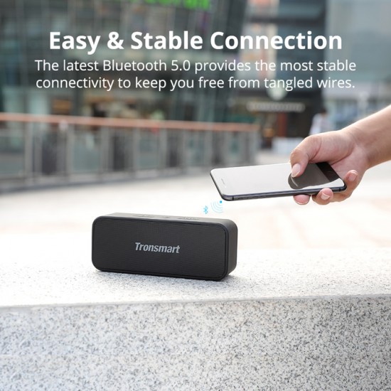 TRONSMART φορητό ηχείο Element T2 Plus, 20W, Bluetooth, 3600mAh, μαύρο