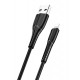 USAMS καλώδιο Lightning σε USB US-SJ364, 2A, 1m, μαύρο