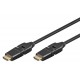 GOOBAY καλώδιο HDMI 61283 Ethernet, 360° βύσμα, 4K 18Gbit/s, 1.5m, μαύρο