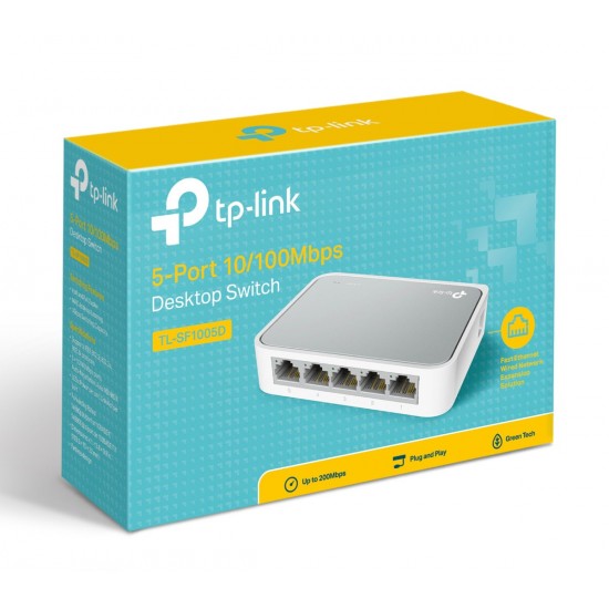 TP-LINK Desktop Switch TL-SF1005D, 5-port 10/100M, Ver. 13.0