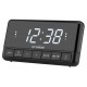 HYUNDAI επιτραπέζιο ρολόι & ραδιόφωνο RAC341PLLBW με ξυπνητήρι, μαύρο