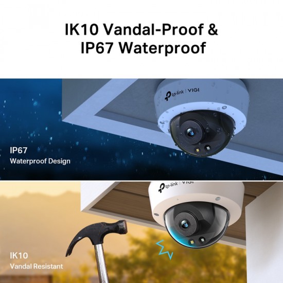 TP-LINK IP κάμερα VIGI C230, 4mm, 3MP, PoE, PTZ, IP67/IK10, Ver. 1.0