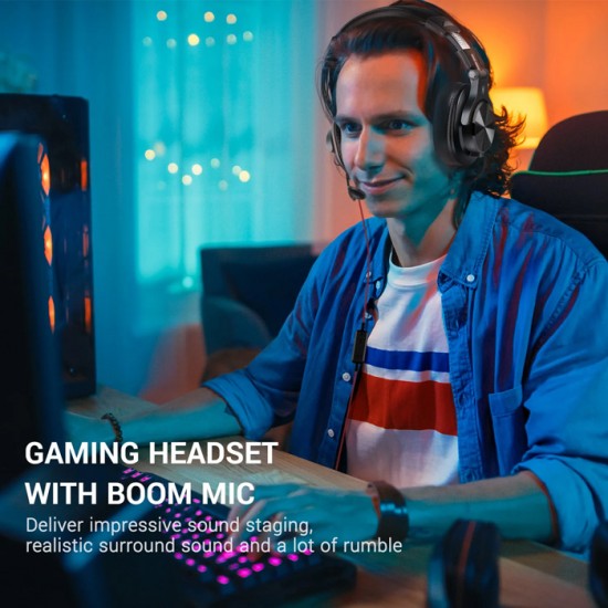 ONEΟDIO gaming headset Fusion A71M, 6.35mm & 3.5mm, Hi-Res, 40mm, μαύρο