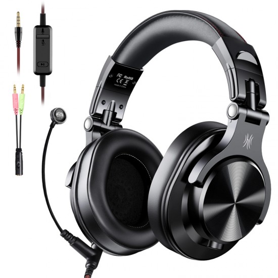 ONEΟDIO gaming headset Fusion A71M, 6.35mm & 3.5mm, Hi-Res, 40mm, μαύρο