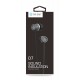 CELEBRAT Earphones με μικρόφωνο D7, on/off, 10mm, 1.2m, μαύρα