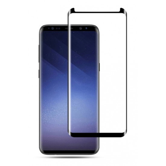 POWERTECH Tempered Glass 3D, Mini, Full glue, για Samsung S8 Plus, Black