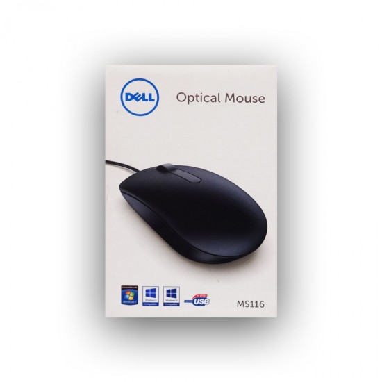Ενσύρματο Ποντίκι Dell MS116 Μαύρο